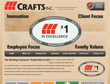 Tablet Screenshot of craftsroofing.com